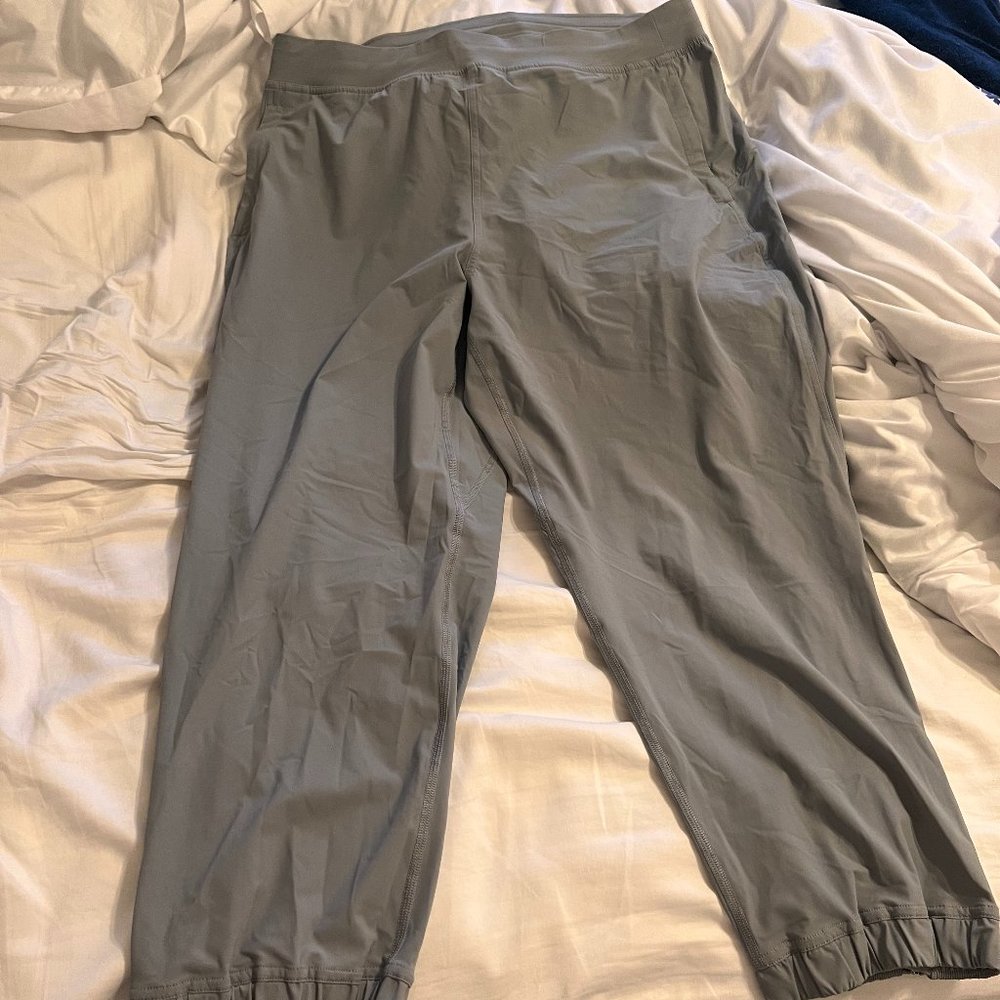 Lululemon Rhino Grey Cropped Adapted State High Rise Jogger